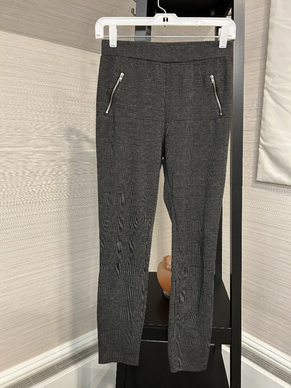 Black/Gray Plaid Dress Pants